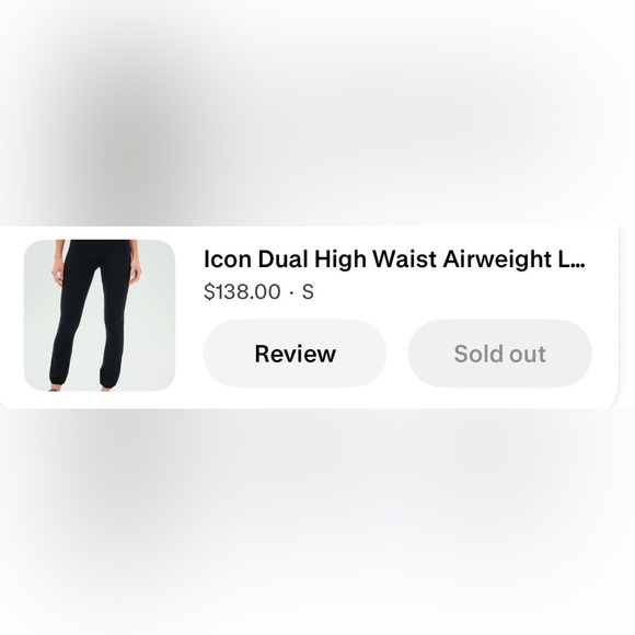 Splits59 Icon Dual High Waist Airweight Leggings in Black Small - Picture 11 of 12